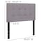 Flash Furniture Bedford Headboard, Twin Size, Gray Fabric HG-HB1704-T-LG-GG - alternate 7
